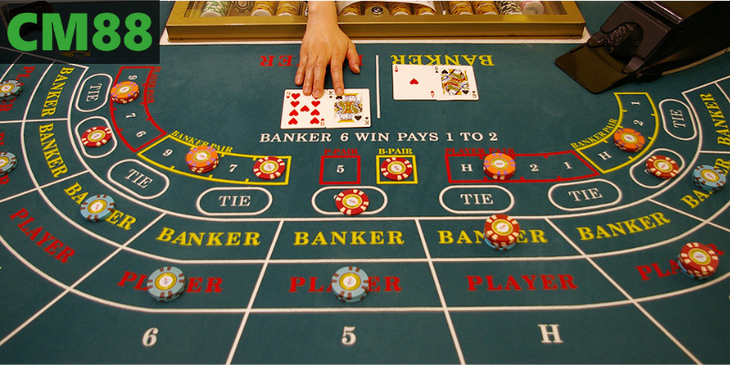 Hướng dẫn quy tắc và tính điểm Baccarat tại CM88